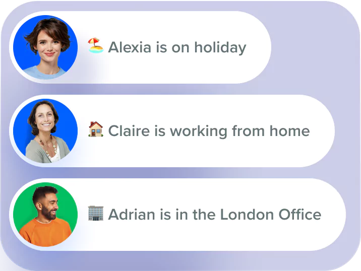 Centralised leave planner showing who is off and when